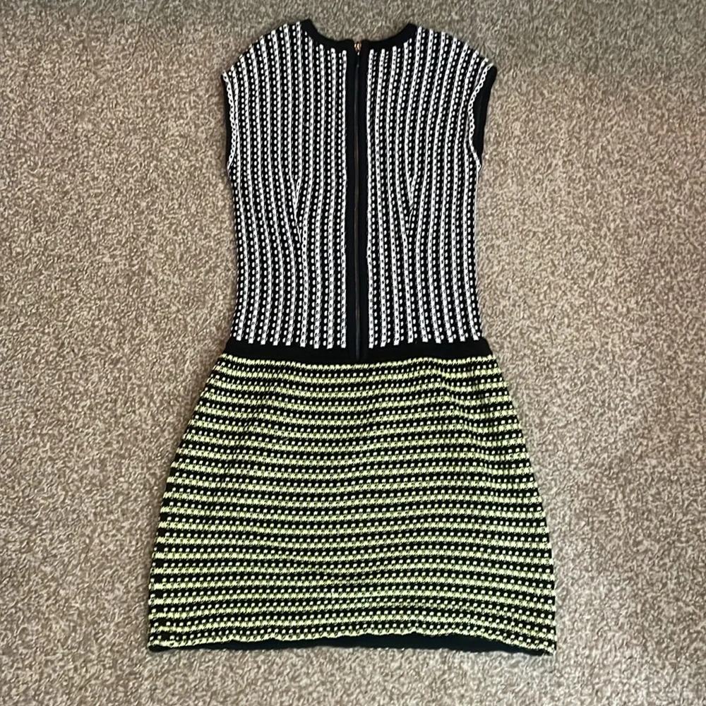 Nanette Lepore Striped Knit Sleeveless Dress - Picture 2 of 5